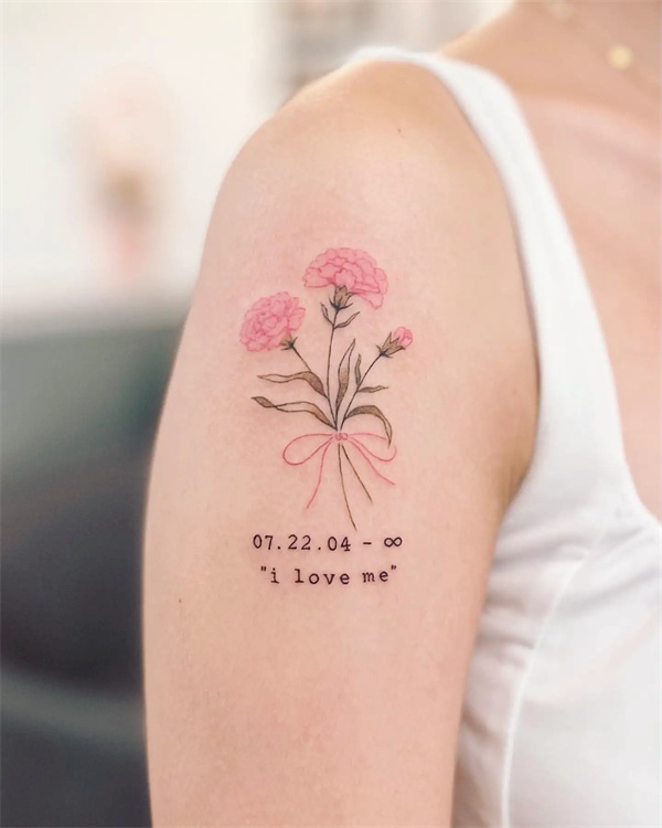 Tatouage de l'œillet nommé