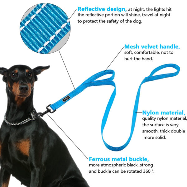 Double Handle Heavy Duty Dog Leash - Imagen 6